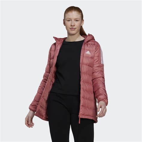 adidas essentials kapuzenjacke damen|adidas Women's Essentials Light Down Hooded Parka.